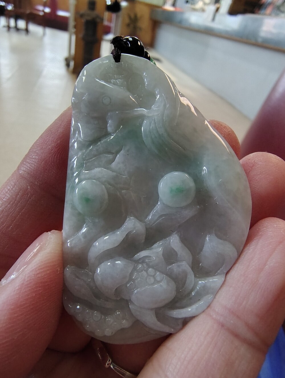 Natural Burmese Jadeite Pendant